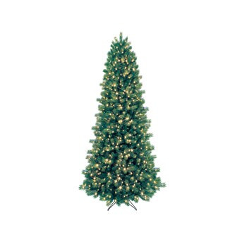 GE 9-ft Scotch Pine Pre-lit Artificial Christmas Tree with LED Lights | Lowe's