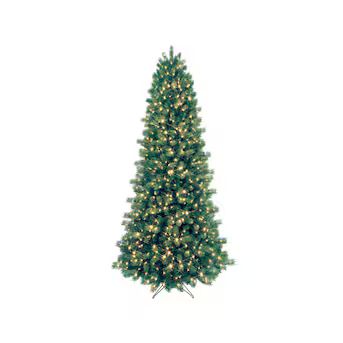 GE 9-ft Scotch Pine Pre-lit Artificial Christmas Tree with LED Lights | Lowe's