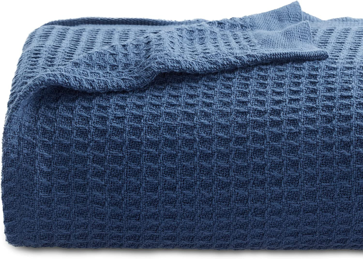 Amazon.com: BEDSURE 100% Cotton Blankets Queen Size for Bed - 405GSM Waffle Weave Blankets for Al... | Amazon (US)