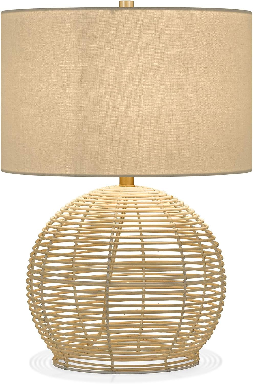 Henn&Hart TL0081 Modern Coastal Style Table Made of Brown Rattan for Bedside Nightstand, Bedroom,... | Amazon (US)