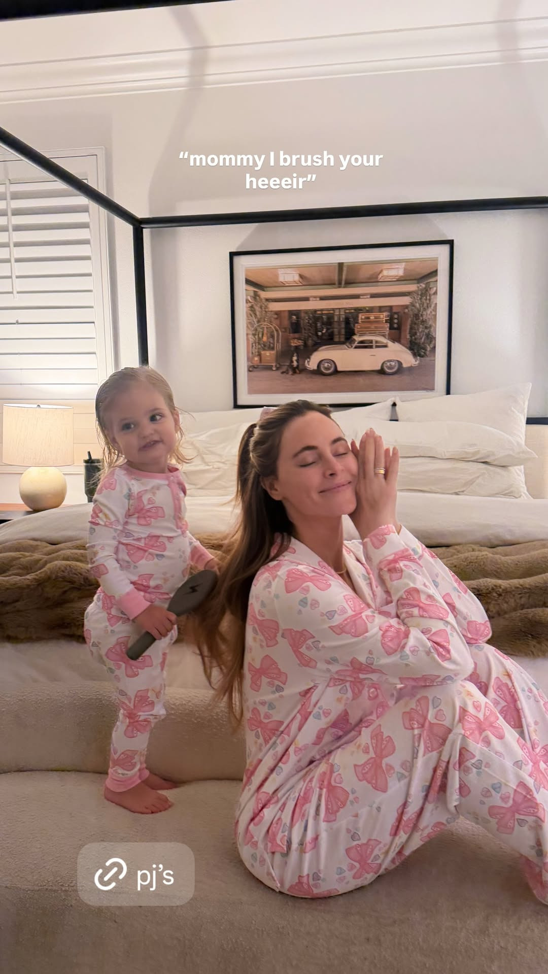 Matching pjs 🎀 

 #LTKootd #LTKmomlife #LTKKids