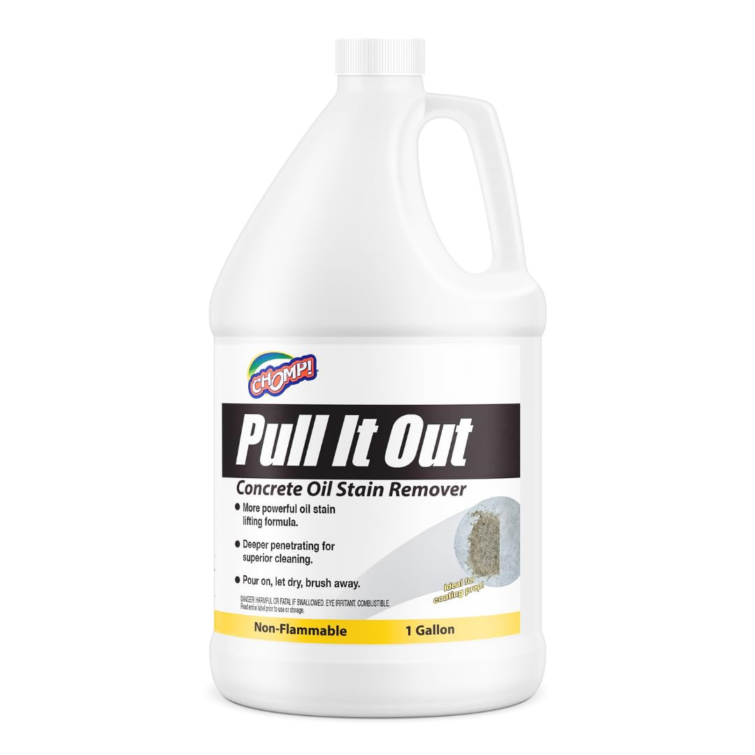 CHOMP! Concrete Oil Stain Remover: Pull It Out Removes and Cleans Oils, Greases from Garage Floor... | Amazon (US)