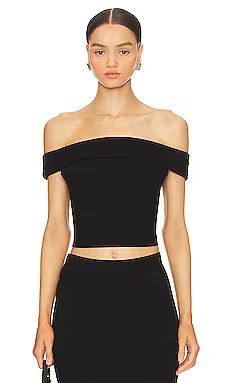 LA Made Don't Think Twice Off Shoulder Top in Black from Revolve.com | Revolve Clothing (Global)