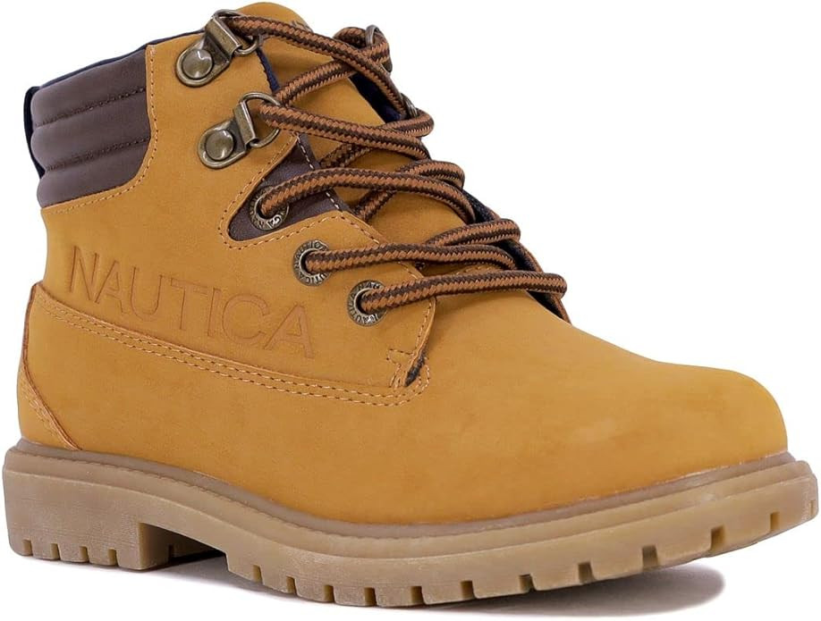 Nautica Kids Work Chukka Boot Youth Casual/Dress Bootie Hiking Boots Ankle High Outdoor Trekking ... | Amazon (US)