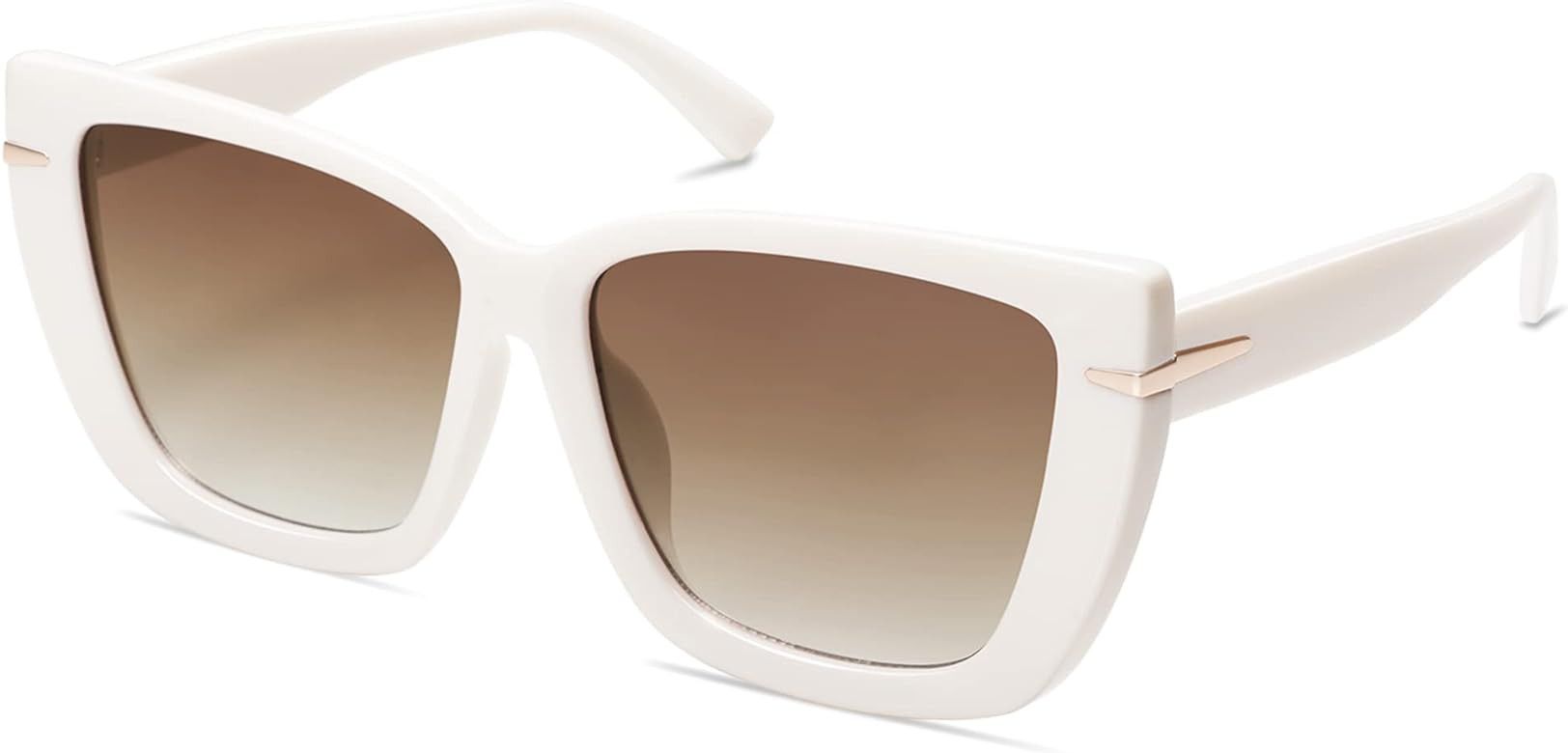 White Frame Sunglasses | Amazon (US)