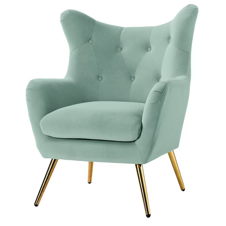 Godefroy Upholstery Accent Chair velvet with Wingback | Karat Home | Target
