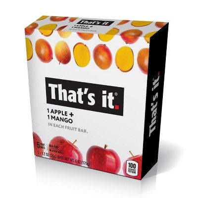 That's it. Apples & Mangoes Flavored Fruit Bars 5ct / 1.2oz | Target