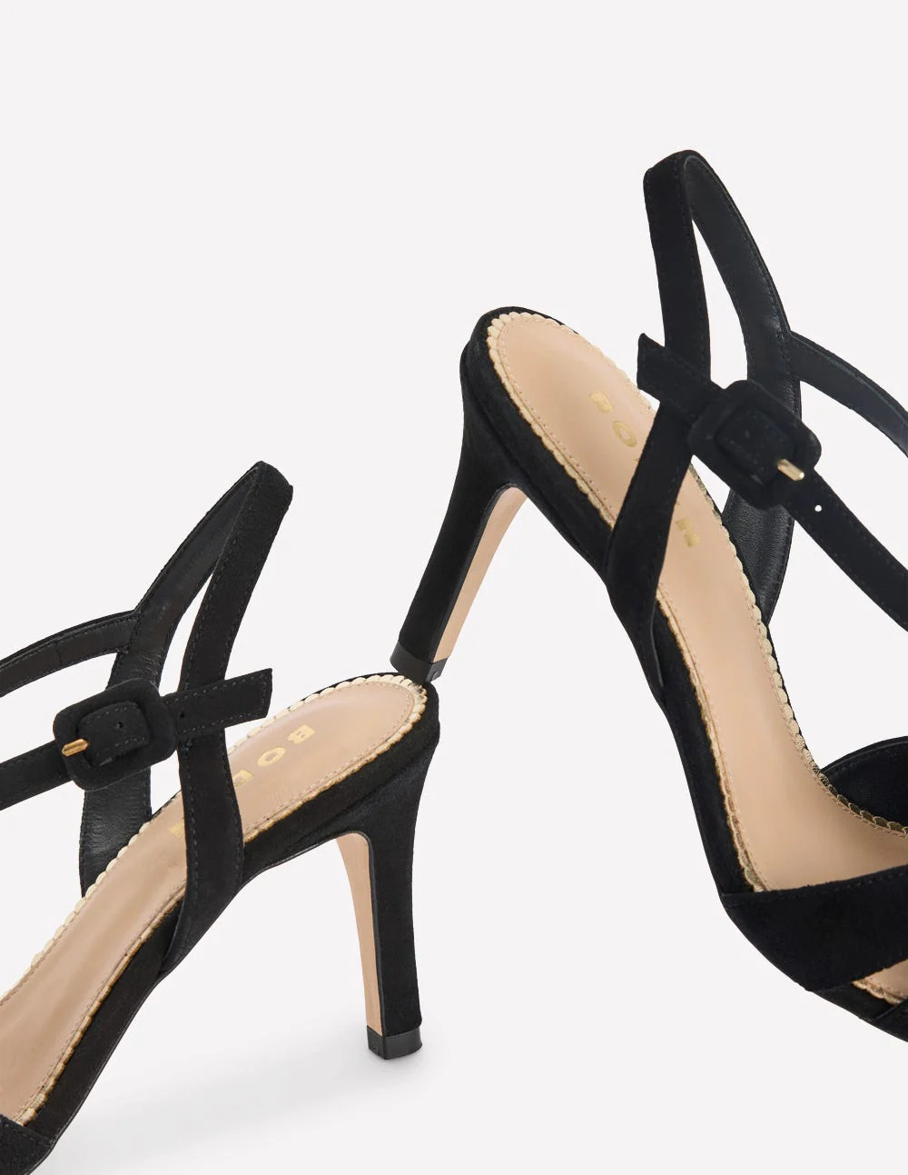 Point Interlocked Heels-Black | Boden (US)