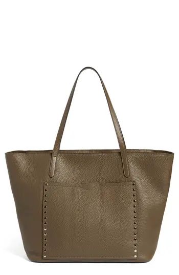Rebecca Minkoff Unlined Front Pocket Leather Tote - Green | Nordstrom