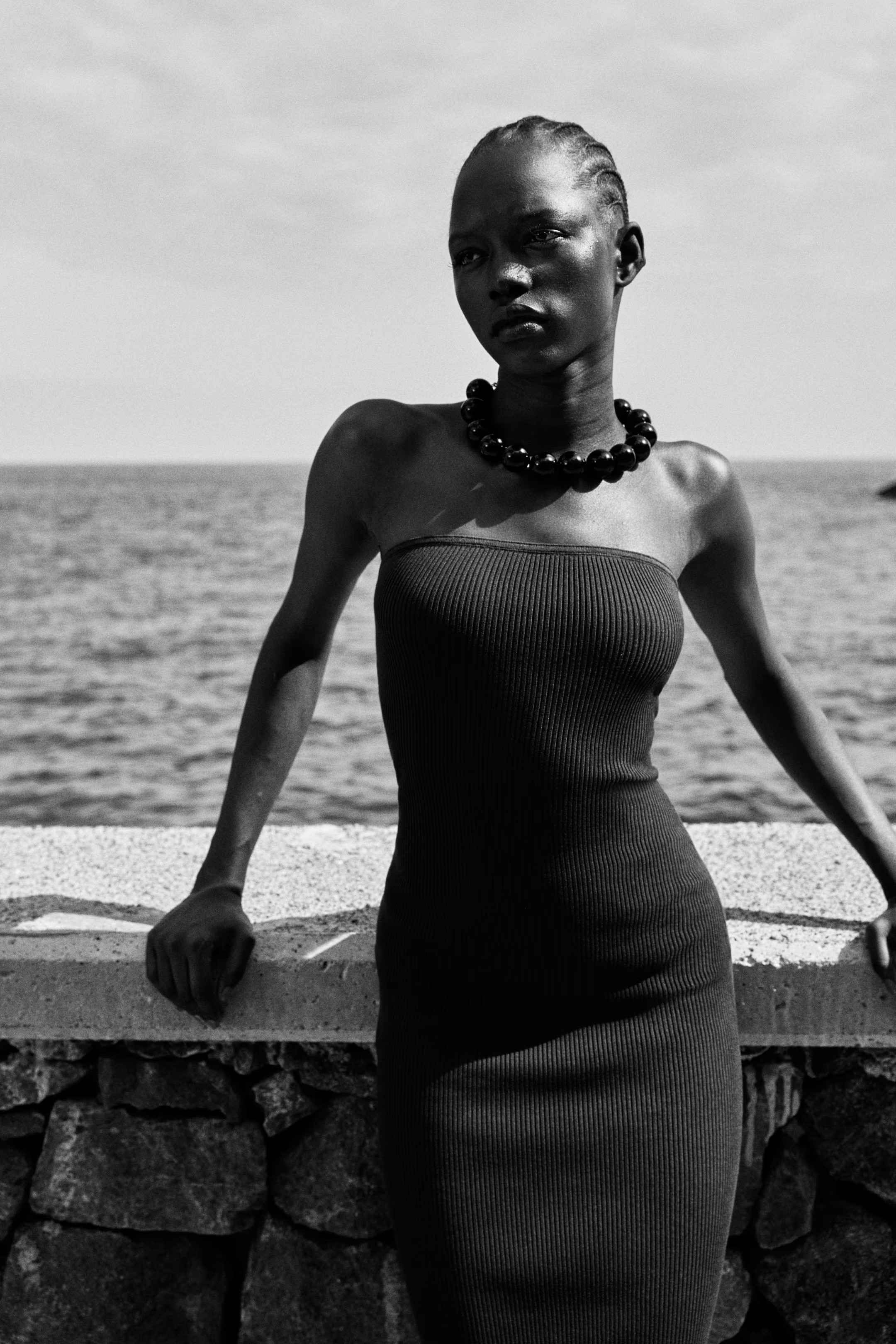 Ribbed Tube Dress - Dark brown - Ladies | H&M CA | H&M (US + CA)