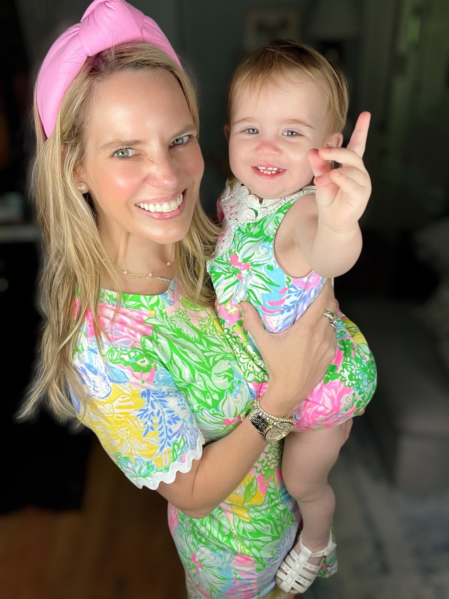 ✨Use code PREPPYREBEL for 10% off Melinda Maria jewelry!✨

💕Matching moment in Lilly! I’m wearing the Lilly Pulitzer Cody Dress in size XS, and my little one is twinning in the infant shift dress—how adorable is the bright print combo? The scalloped trim and soft stretch make it comfy and cute for both of us. Paired it with white sandals and a pink knotted headband for a fun pop of color! These pieces are perfect for mommy-and-me photos, parties, or a playful day out. 🌸🎀👩‍👧

🛍️ Linked everything including accessories & similar styles!
#LillyPulitzer #MommyAndMe #MelindaMaria #PREPPYREBEL #LTKbaby #LTKfamily #LTKstyletip #preppystyle 💕✨👗🍼🌿

#LTKBaby #LTKFindsUnder50 #LTKKids