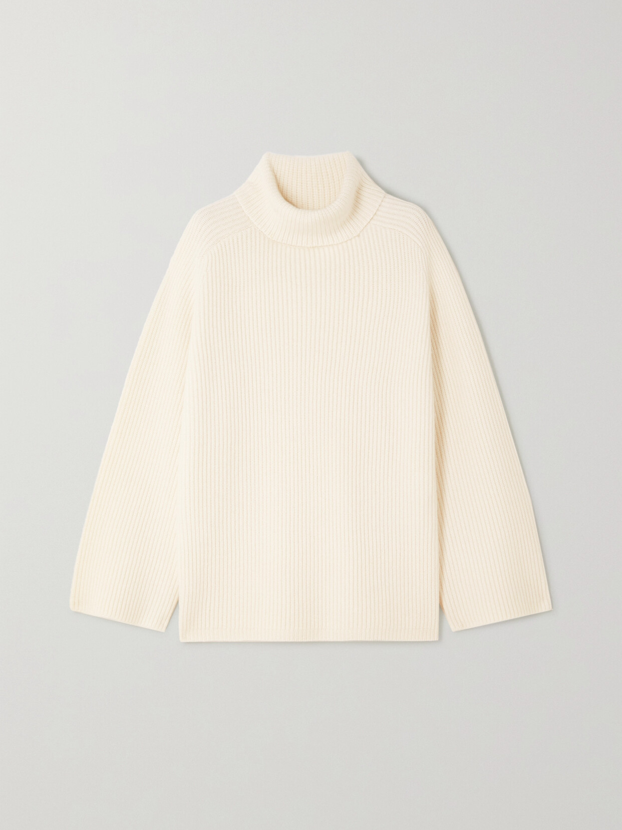 Arch4 - + Net Sustain Ali Ribbed Cashmere Turtleneck Sweater - Ivory | NET-A-PORTER (US)