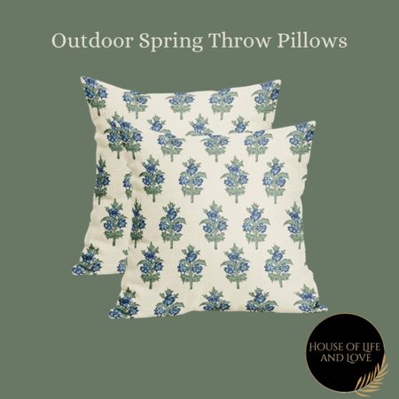 Throw pillows, outdoor decor, home decor, spring decor

#LTKSeasonal #LTKhome #LTKstyletip