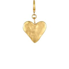 Hammered Heart Clip-On Charm | Sequin