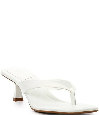 Gianni BiniVaga Leather Thong Sandals | Dillard's