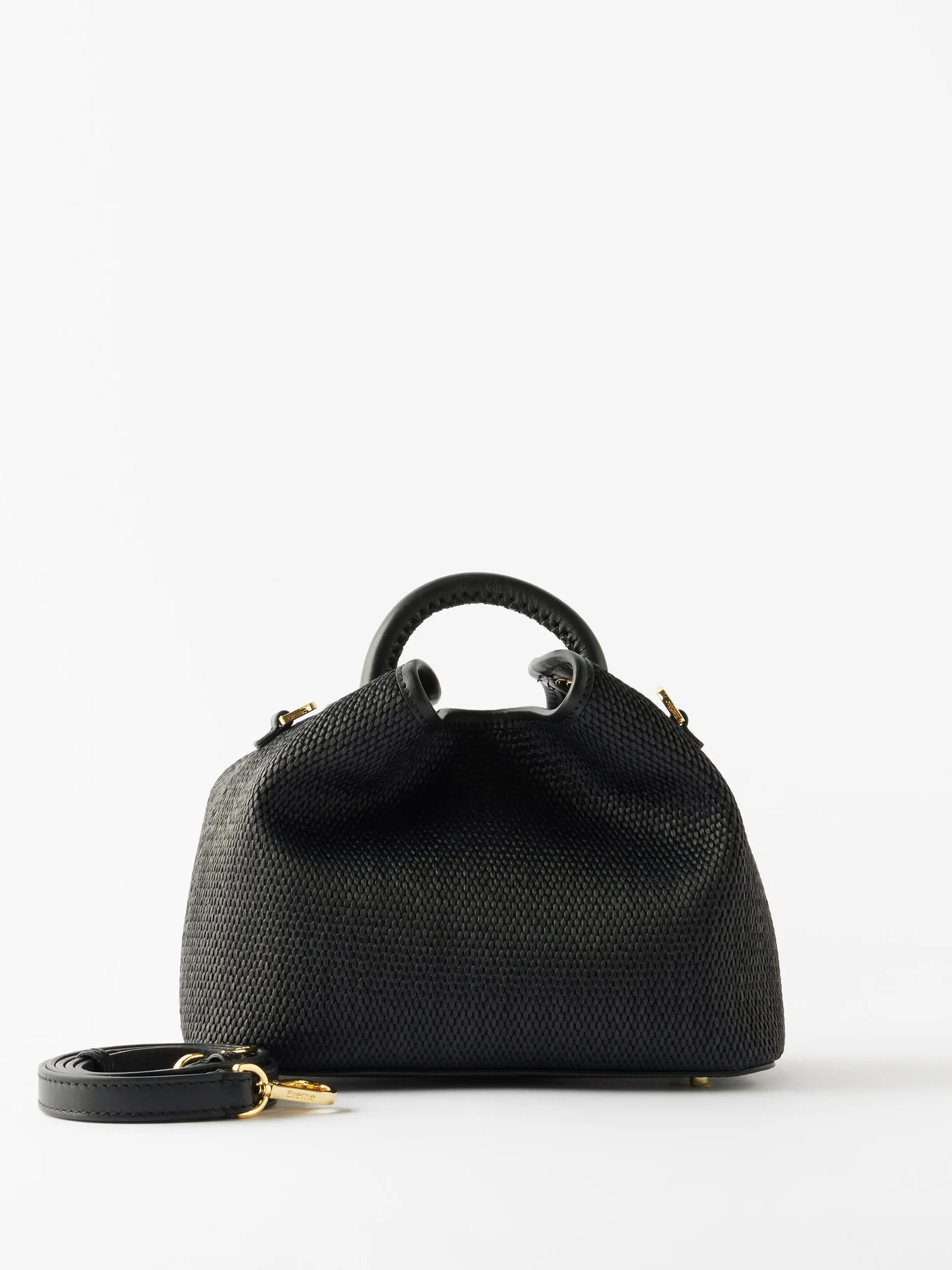 Baozi leather-trim raffia cross-body bag | Matches (US)