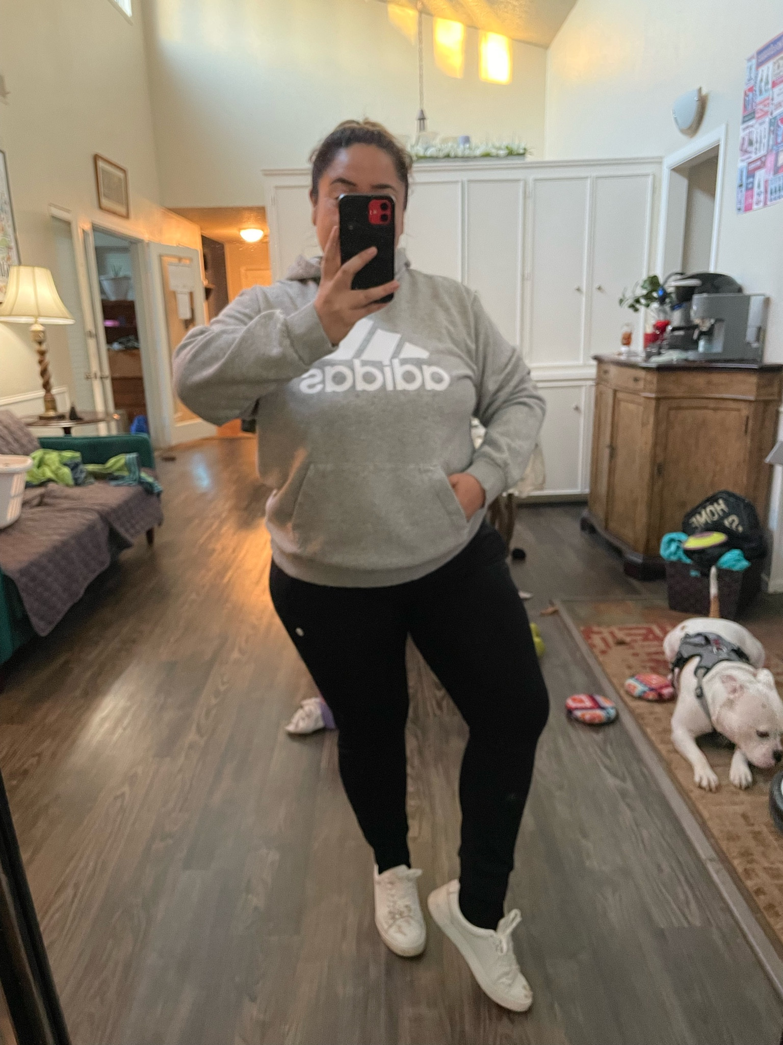 2023 best hoodie award goes to…
adidas Womens Long Sleeve Hoodie in heather grey

Closure Type: Pullover Head
Fit: Oversized Fit
Neckline: Hooded Neck
Pockets: 1 Front Kangaroo Pocket
Sleeve Length: Long Sleeve
Sleeve Style: Cuffed Sleeve
Apparel Length: 29 Inches
Fiber Content: 78% Cotton, 22% Polyester
Fabric Description: Fleece
Care: Tumble Dry, Machine Wash

Paired with Amazon find Fleece Lined Joggers High Waisted Water Resistant Thermal Winter Sweatpants 

IVY LOW LACE from Frye in White



#LTKMostLoved #LTKstyletip #LTKfitness