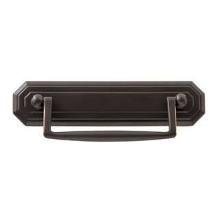 Sumner Street Home Hardware Octagon 4 in. Center-to-Center Oil-Rubbed Bronze Drawer Bail Pull RL0... | The Home Depot