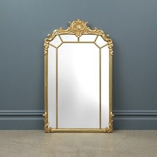 Gracewood Hollow Hanakim Rectangular Wall Mirror with Ornate Goldtone Frame | Bed Bath & Beyond