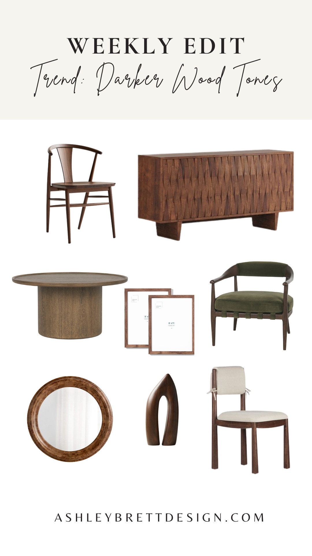 2026 Interior Design Trends -Darker wood tones are coming back for this ew year introducing more warmth into our homes! Shop the trend here.  

 #LTKcanada #LTKhome #LTKfamily