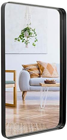 Amazon.com: Little kuku Rectangular Wall Mirror, Upgrade Metal Frame with Rounded Corner, Wall Mo... | Amazon (US)