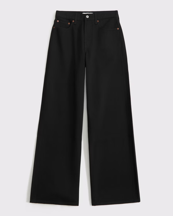Women's High Rise Wide Leg Jean | Women's New Arrivals | Abercrombie.com | Abercrombie & Fitch (US)