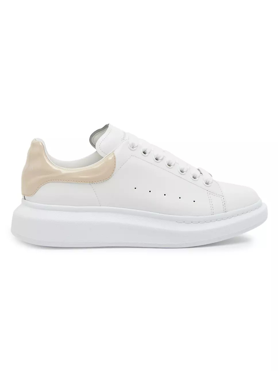 Oversized Leather Low-Top Sneakers | Saks Fifth Avenue
