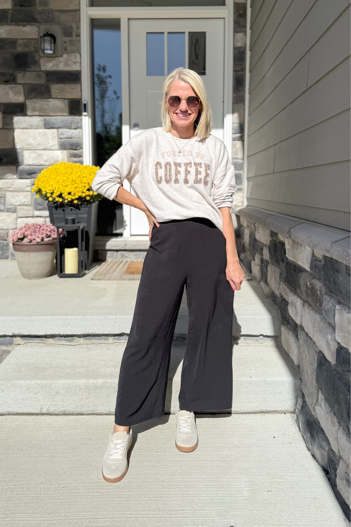 What I wore this week! 
Sweatshirt- small
Pants- small (pants are part of a set) 

#LTKFindsUnder50 #LTKStyleTip #LTKSeasonal