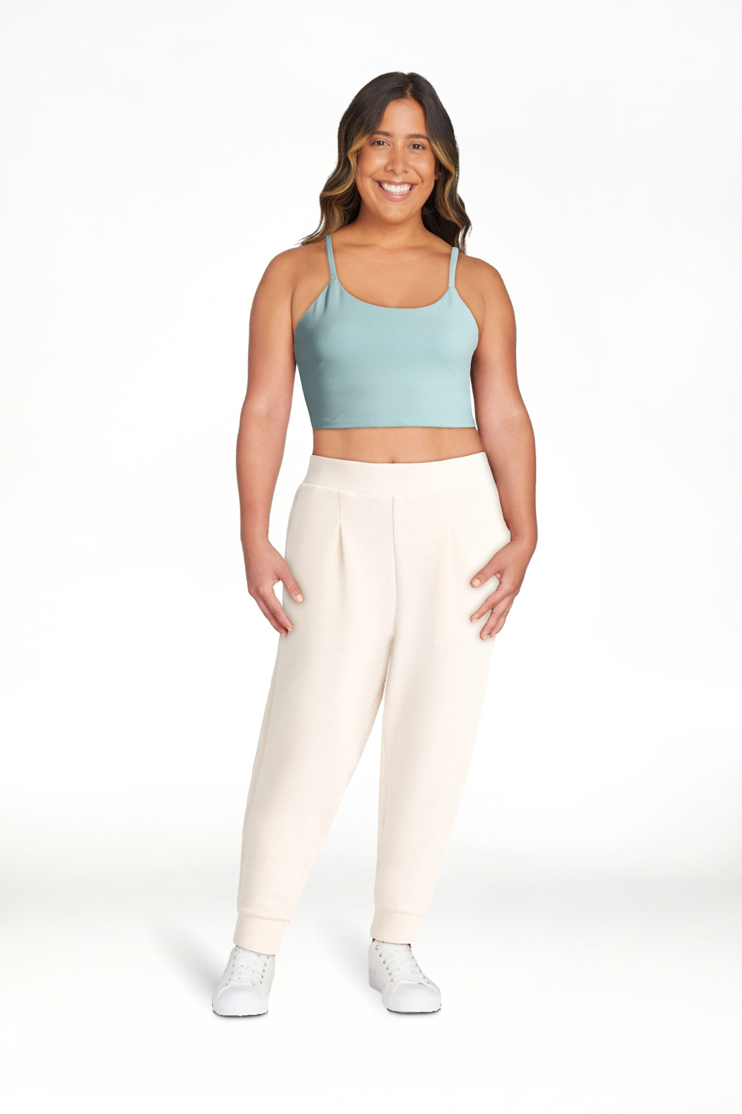 Avia Women's and Women's Plus Knit Pleat Joggers with Pockets, Size XS-4X | Walmart (US)