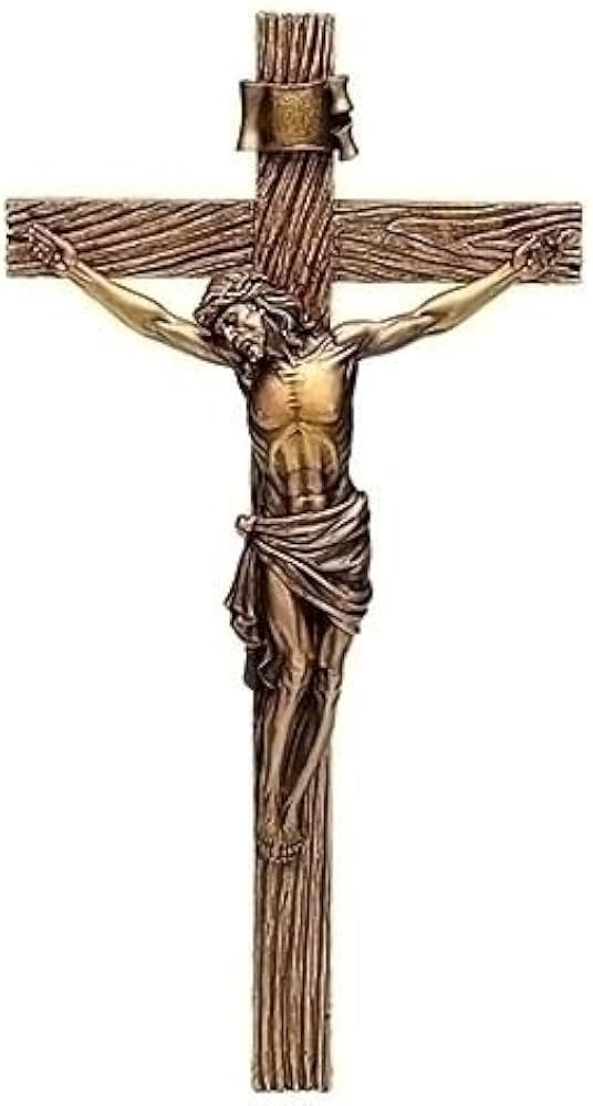 Joseph's Studio by Roman, Cross and Crucifix Collection, 8.25"H ANTIQUE GOLD CRUCIFIX, Home Déco... | Amazon (US)