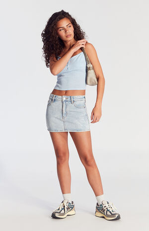 Pacsun Bella Light Indigo Denim Skirt | PacSun