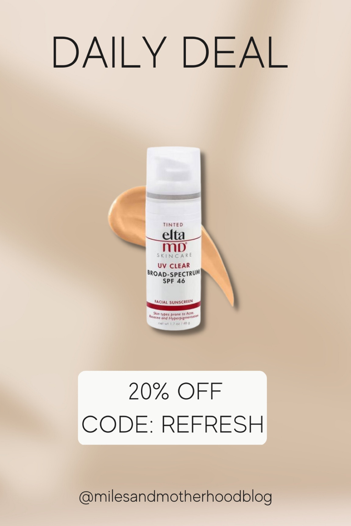 My favorite tinted sunscreen on sale for 20% off! Wear under make up or as is! 

#LTKsalealert #LTKbeauty #LTKSeasonal