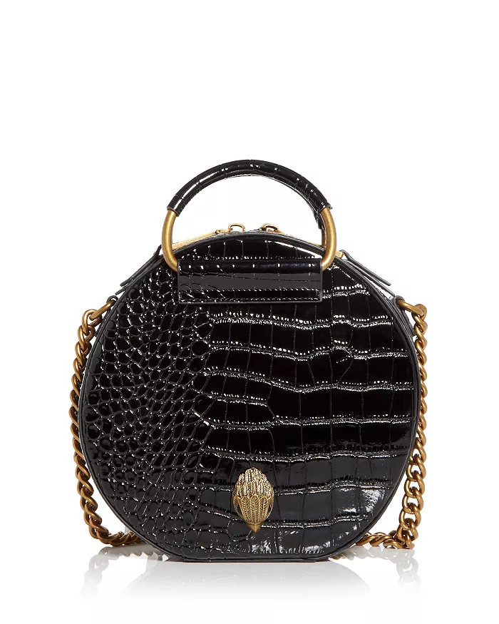 Shoreditch Round Croc Embossed Leather Crossbody | Bloomingdale's (US)