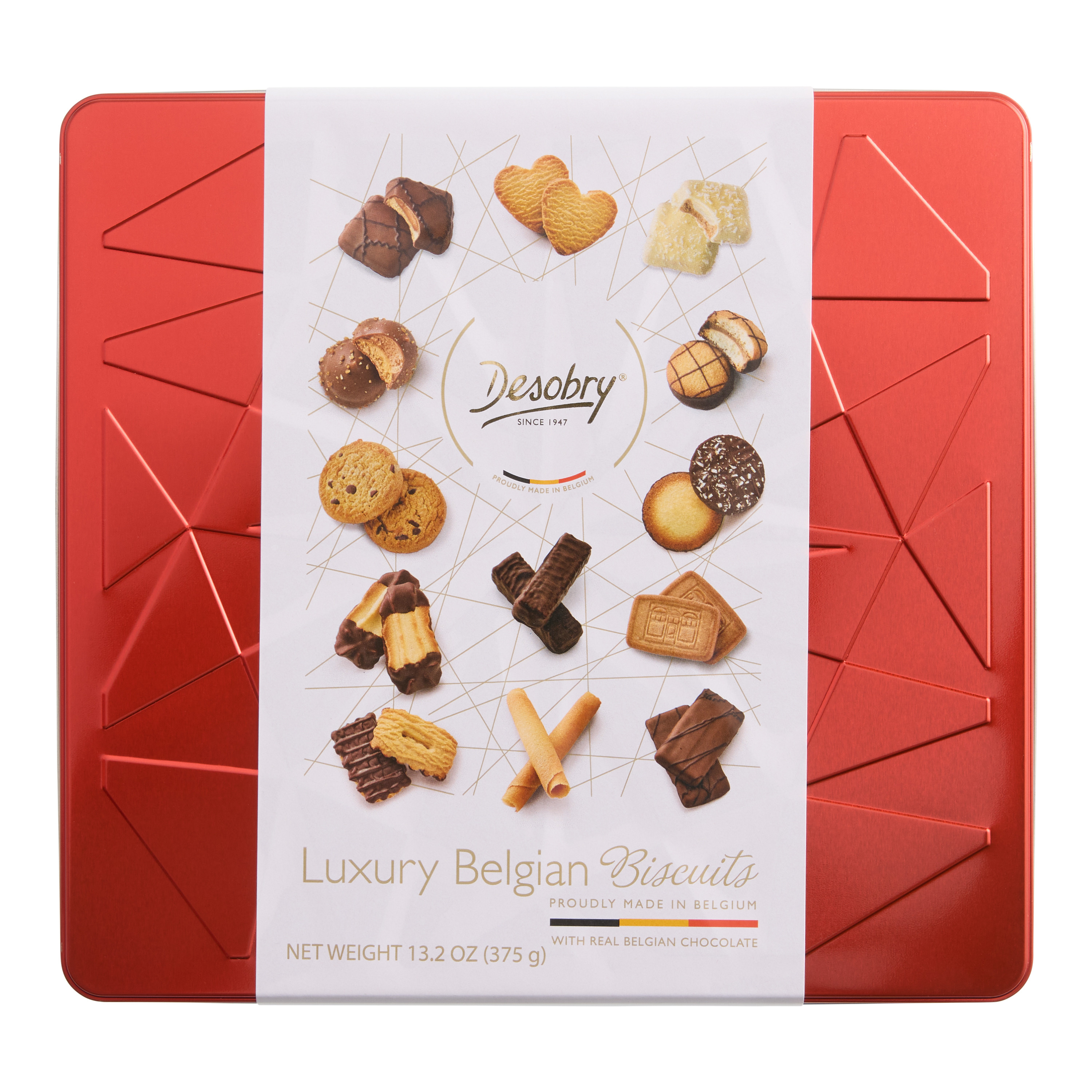 Desobry Belgian Biscuits Cookie Tin | World Market