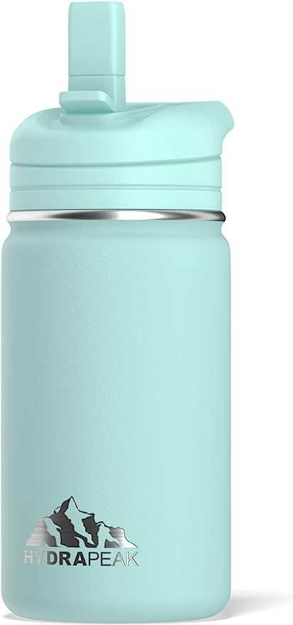 Hydrapeak Mini 14oz Kids Water Bottle with Straw Lid, Stainless Steel Double Wall Insulated Water... | Amazon (US)