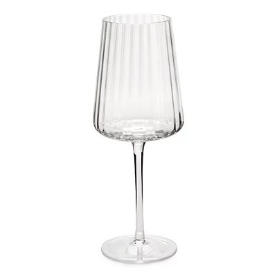 Ribbed Wine Glass, Clear, 9.4H x 3.6 , Glass | Kirkland's Home | Kirklands