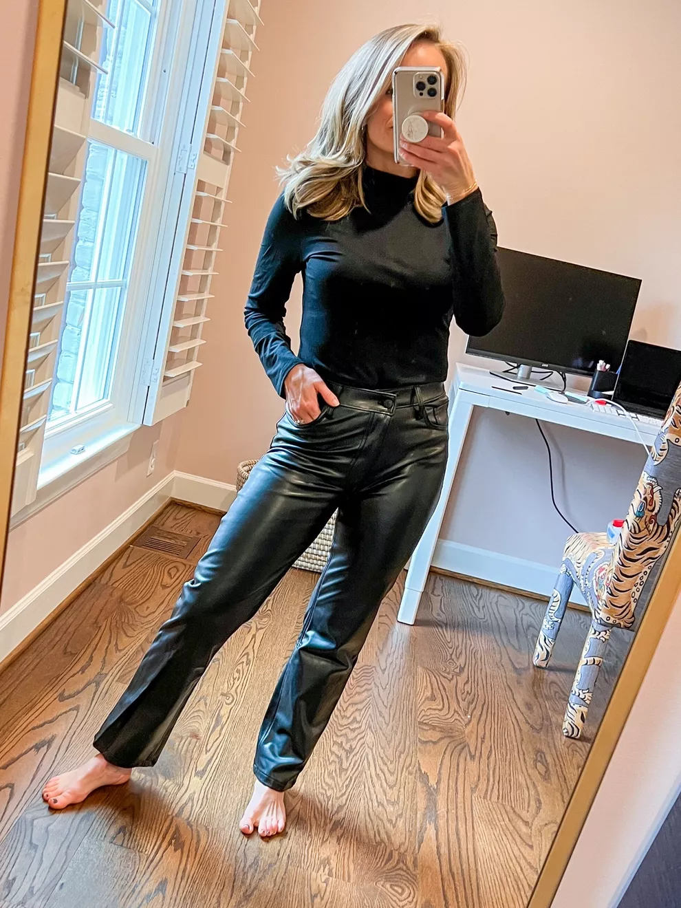 A&F leather pants