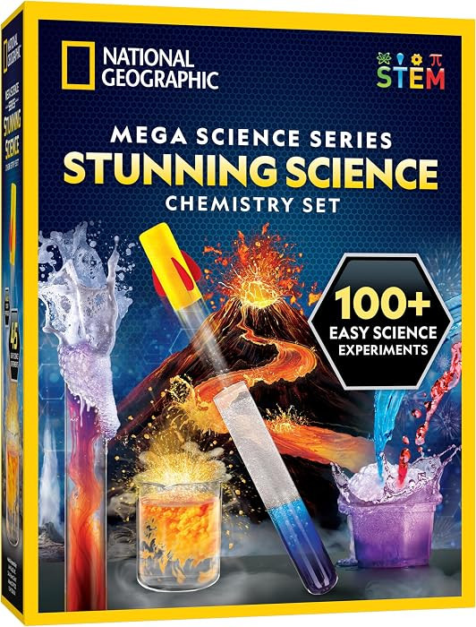 Blue Marble National Geographic Stunning Chemistry Set - Mega Science Kit with 45 Easy Experiment... | Amazon (US)