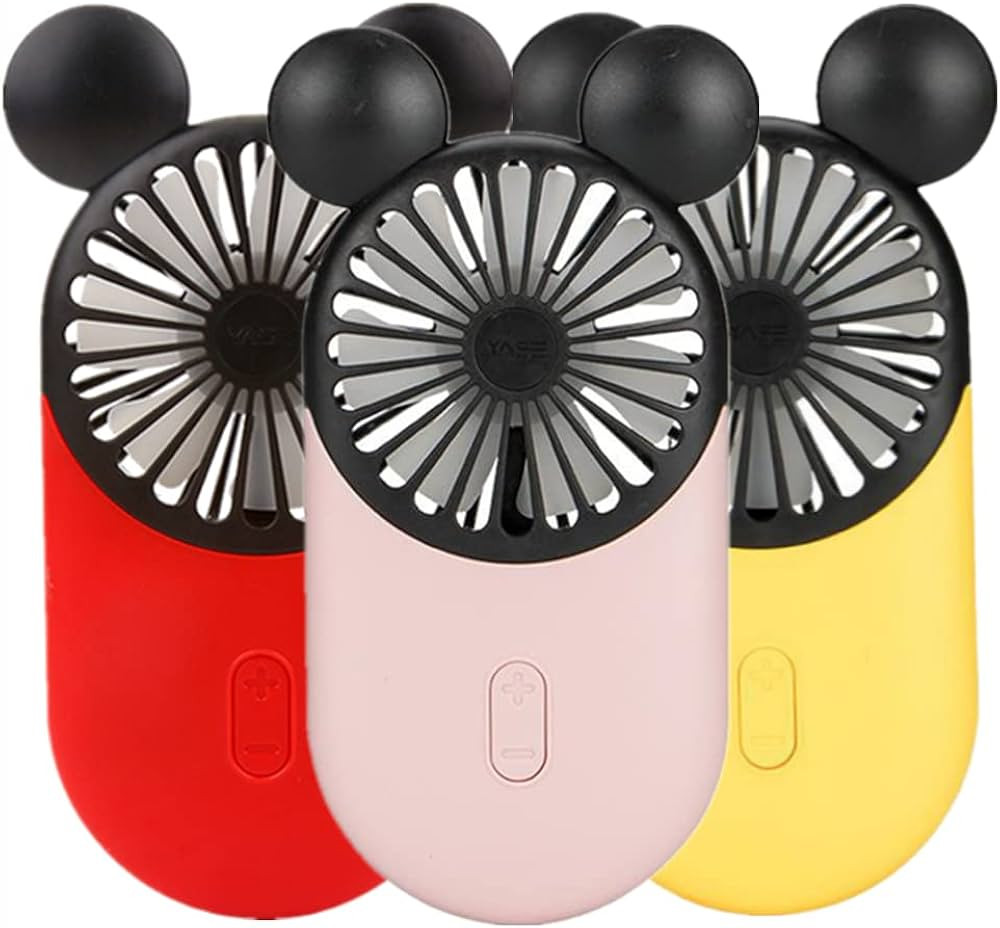DECVO Cute Personal Mini Fan, Handheld & Portable USB Rechargeable Fan with Beautiful LED Light, ... | Amazon (US)