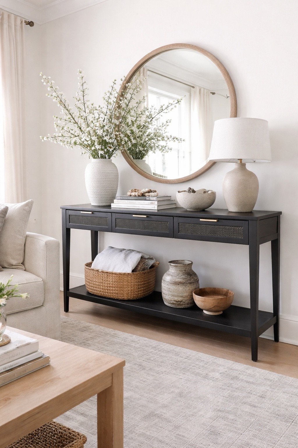 This console table from Target is on sale for 30% off! ￼

#LTKHome #LTKSaleAlert