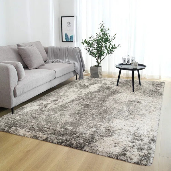 Shag Ridley Grey/Beige Rug | Wayfair North America