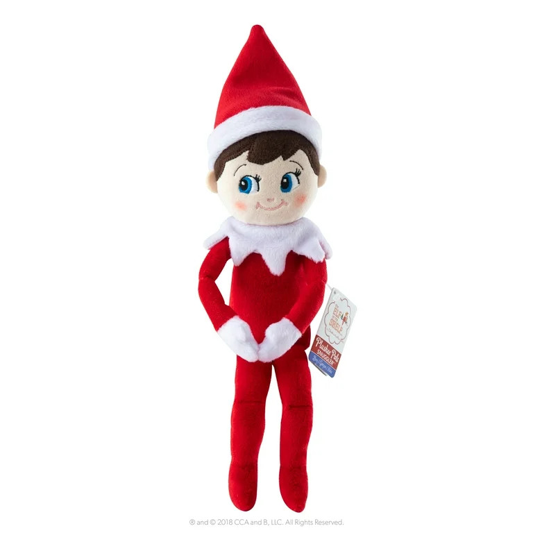 The Elf on the Shelf Plushee Pals Snuggler – 17-Inch Plush Scout Elf Boy with Blue Eyes | Walmart (US)