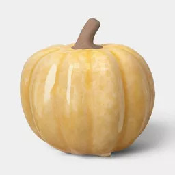 4" Small Yellow Fall Ceramic Pumpkin - Threshold\u2122: Fall | Target