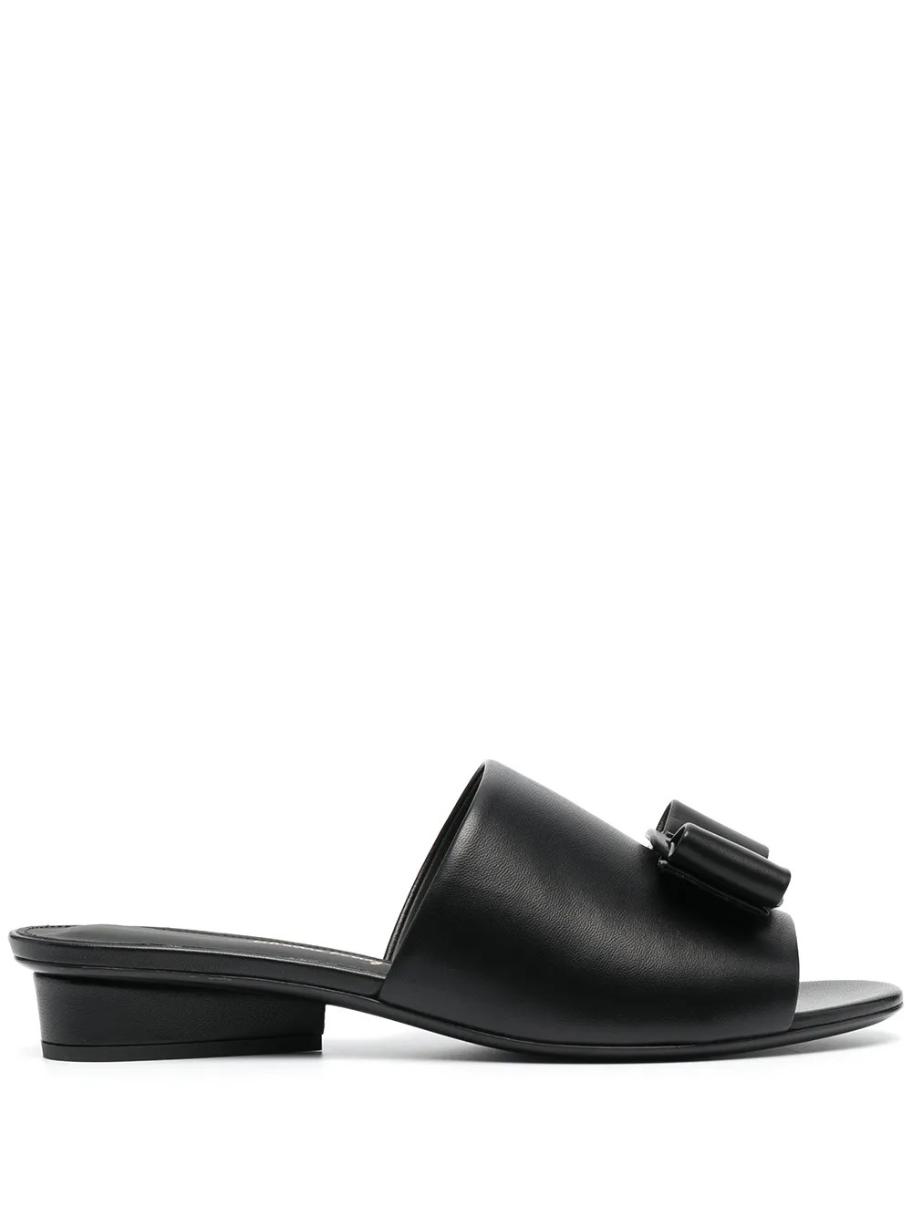 Ferragamo double-bow sandals - Black | Farfetch Global