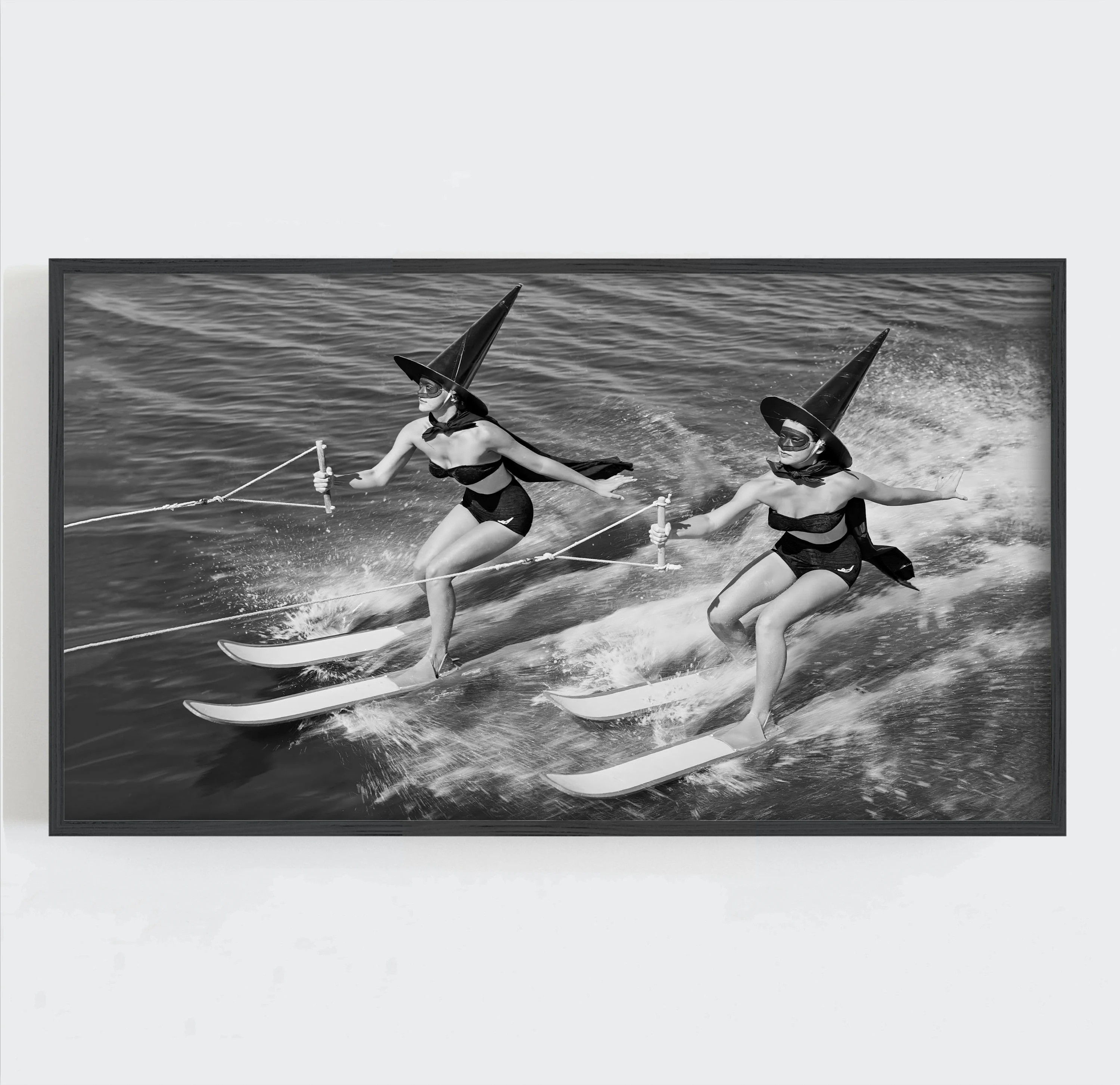 Waterskiing Witches: Funny Halloween Frame TV Art (Digital Download) | Etsy (Global)