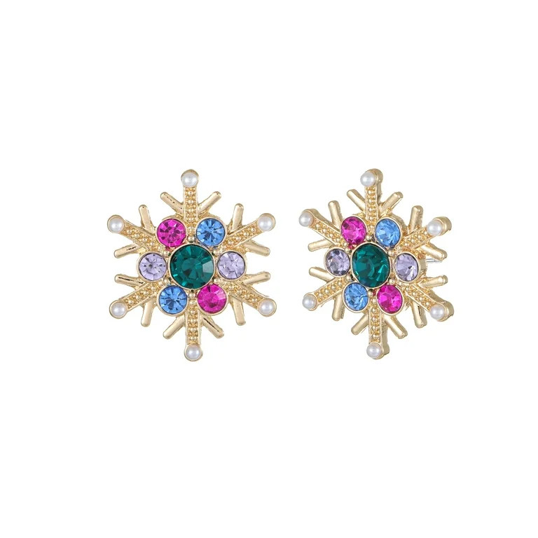 Packed Party Snowflake Sparkle Earrings | Walmart (US)