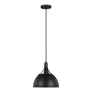 Rockland 1-Light Midnight Black Hanging Pendant Light | The Home Depot