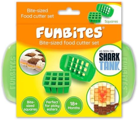 FUNBITES Sandwich Cutter for Kids Lunch, Mini Cookie Cutters, Bento Box Accessories, Cuts Food in... | Amazon (US)