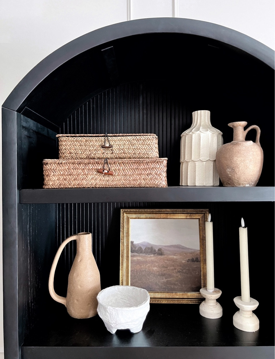 I used some of my favorite recent amazon finds to style this shelf and I love how it turned out! Home decor, shelf styling 

#LTKhome #LTKunder50 #LTKFind