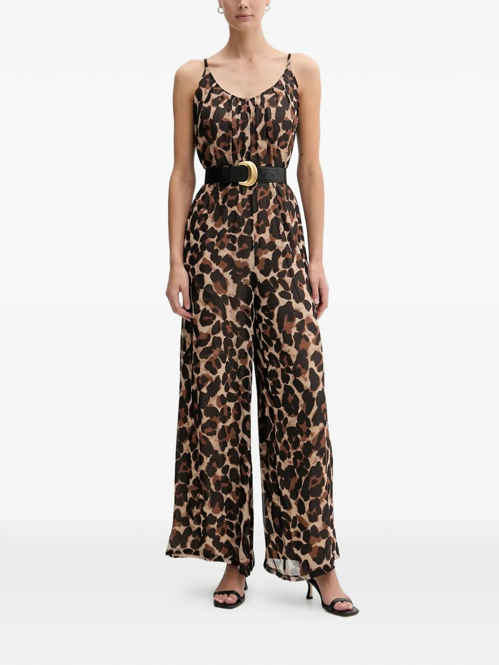 Joseph Ribkoff animal-print jumpsuit - Brown | Farfetch Global